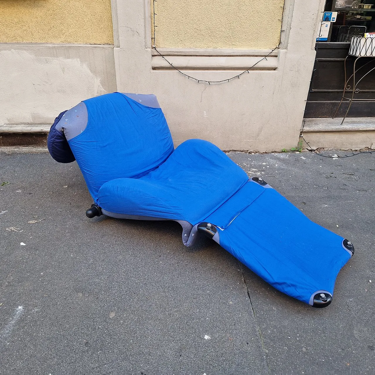 Chaise longue Wink in tessuto di Toshiyuki Kita per Cassina, anni '80 3