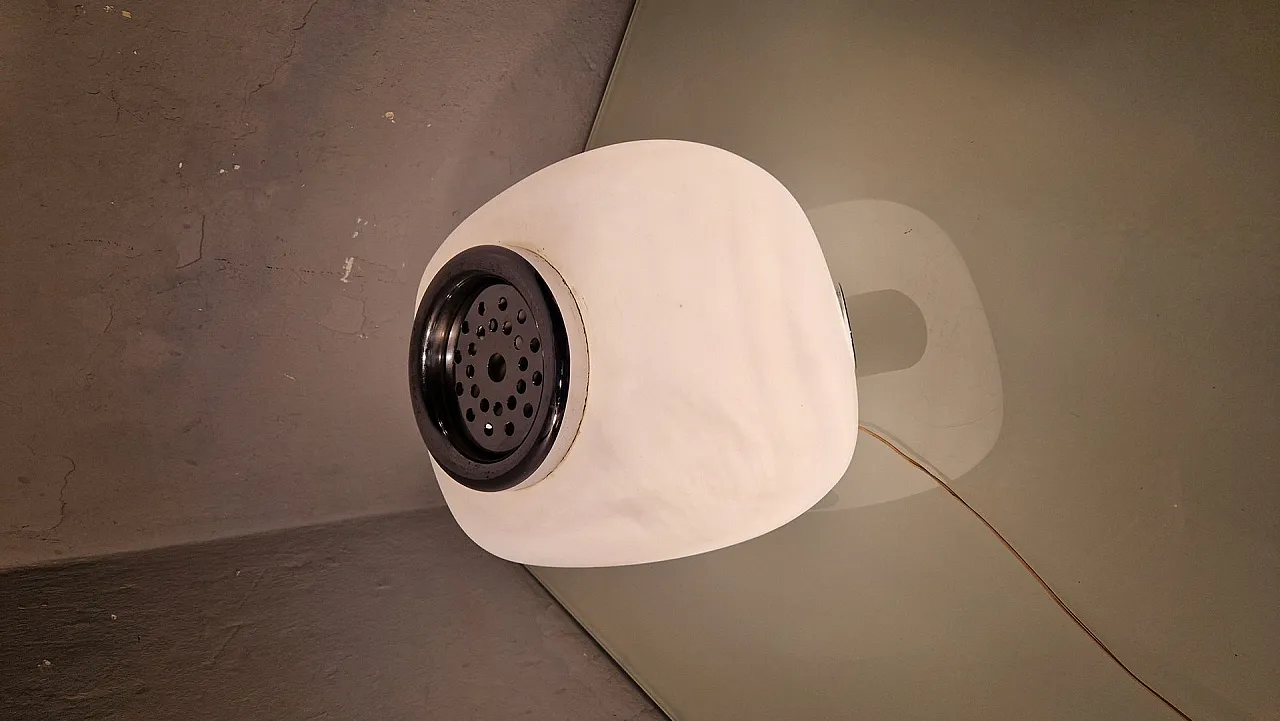 Lampada Flower in ottone cromato e vetro di Valenti Luce, anni '60 9