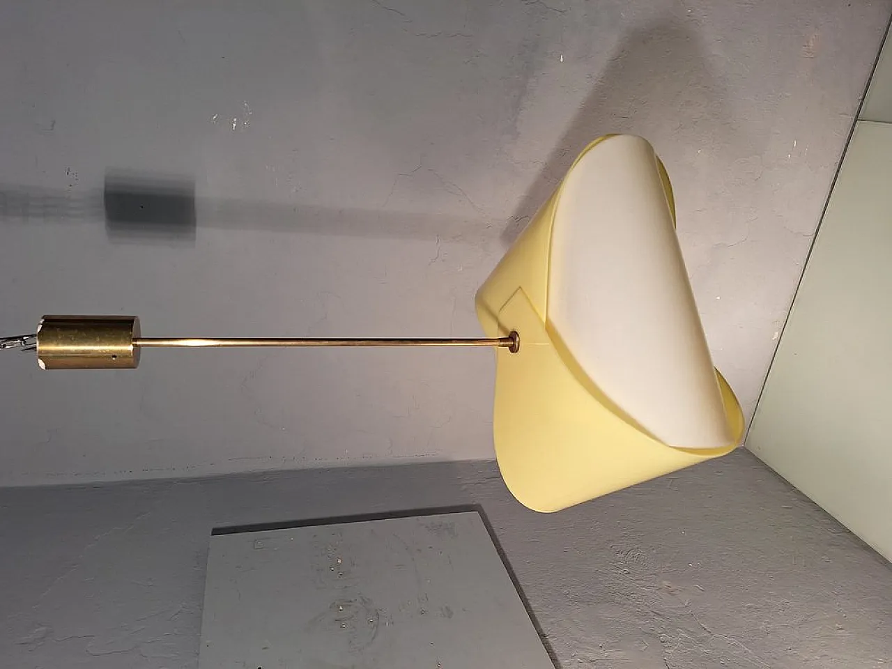Double acrylic glass lamp by Angelo Lelii for Arredoluce, 1950s 7