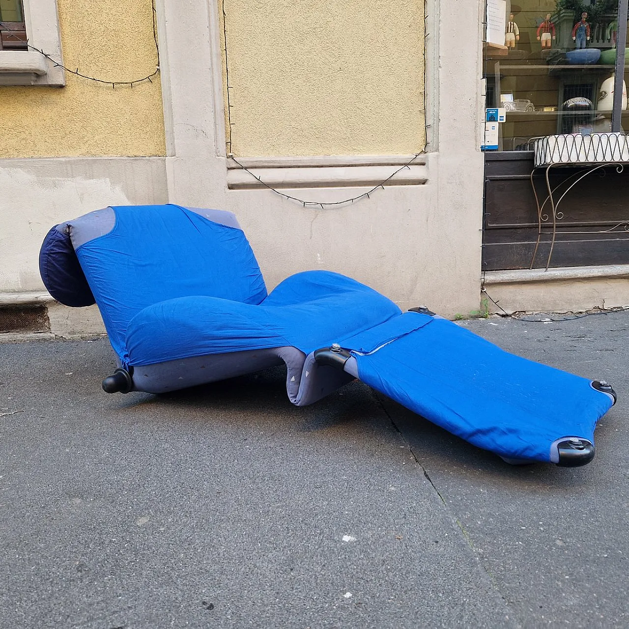 Chaise longue Wink in tessuto di Toshiyuki Kita per Cassina, anni '80 9