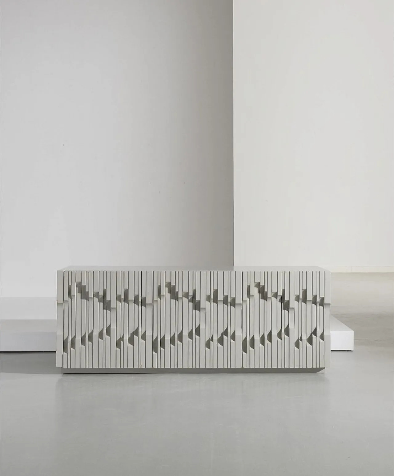 Sideboard Norman Model in White by Luciano Frigerio Wood for Frigerio Di Desio, 1960s 1