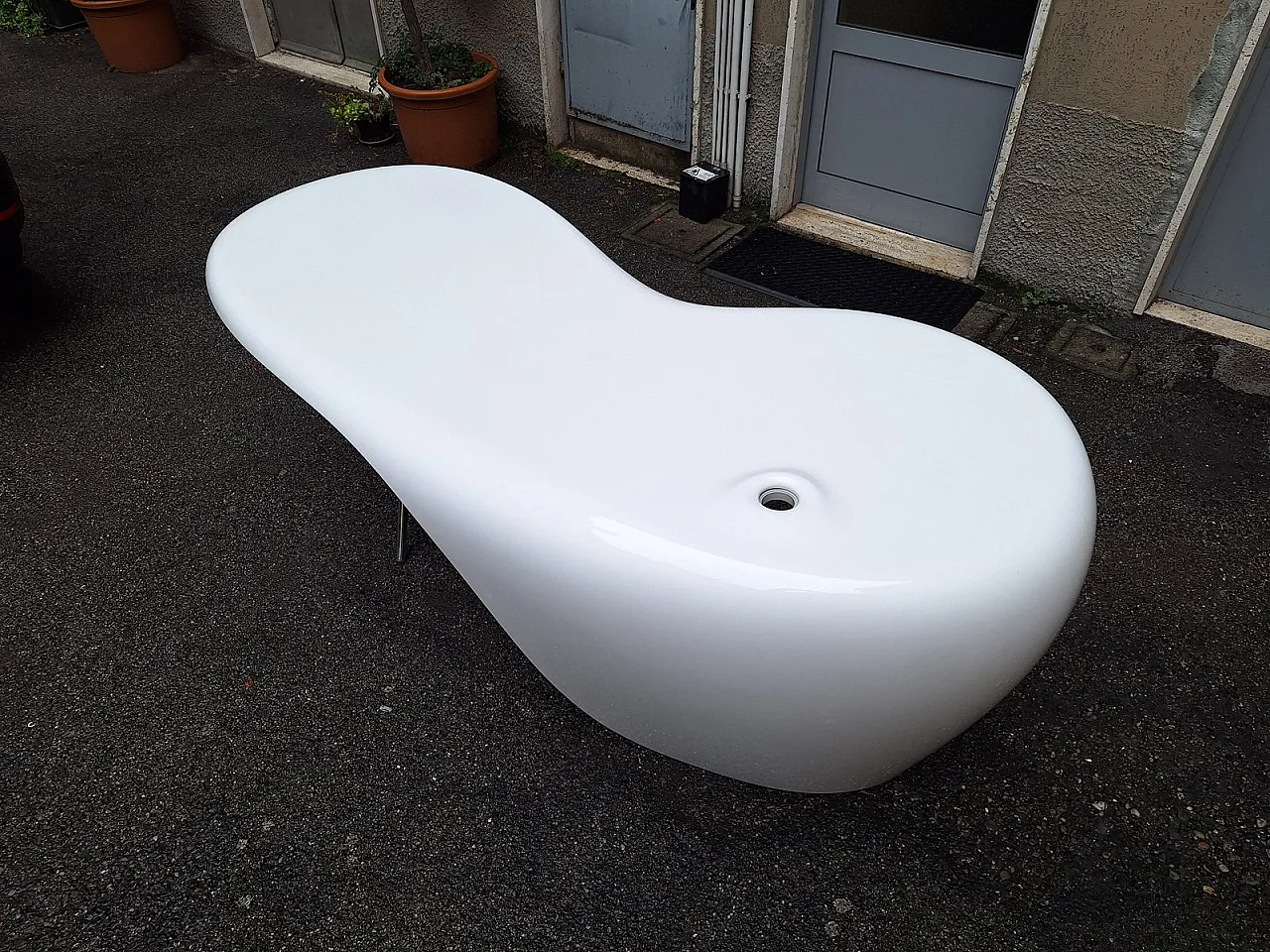 Scrivania Uno in poliuretano di K. Rashid per Della Rovere, anni '90 3