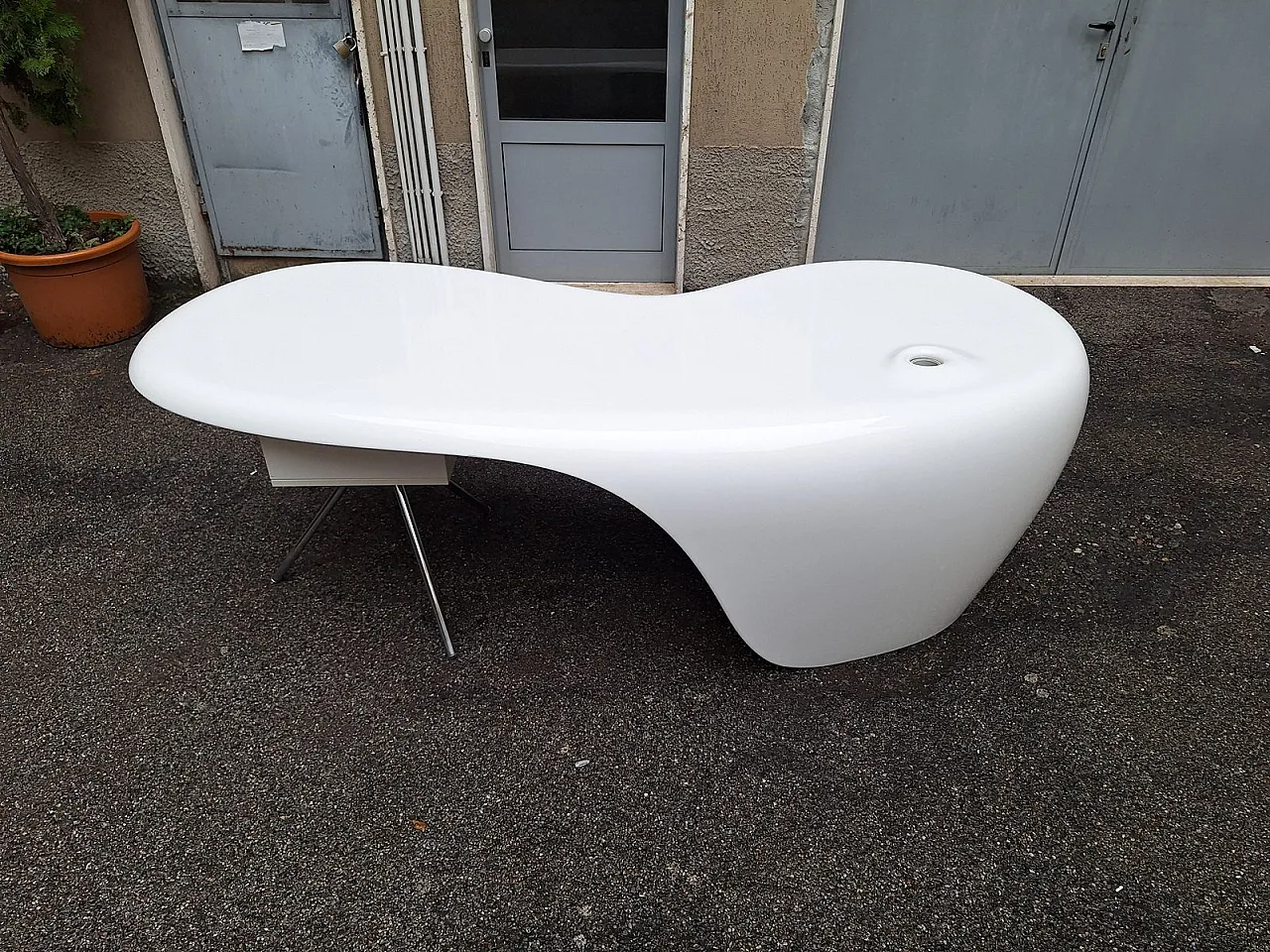 Scrivania Uno in poliuretano di K. Rashid per Della Rovere, anni '90 4