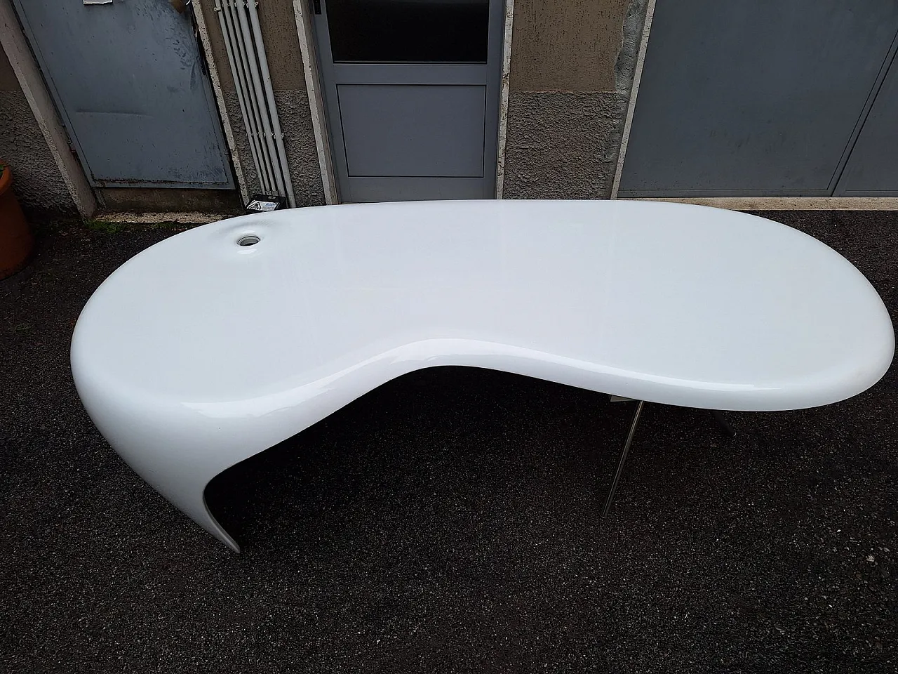 Scrivania Uno in poliuretano di K. Rashid per Della Rovere, anni '90 5