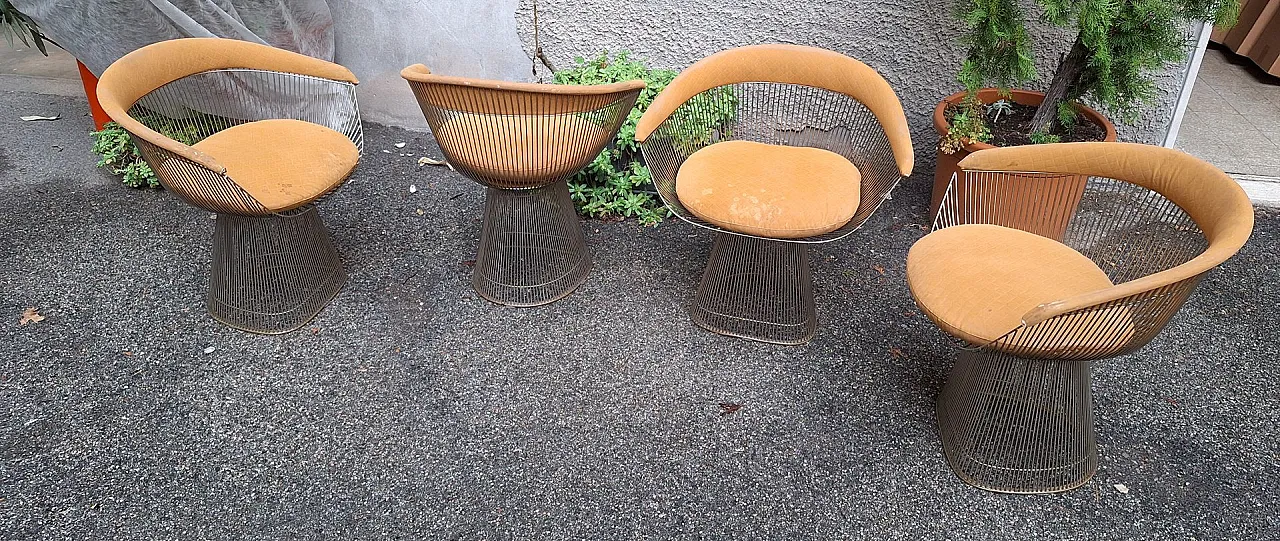 Sedie modello 1715 di Warren Platner per Knoll, anni '70, set di 4 1