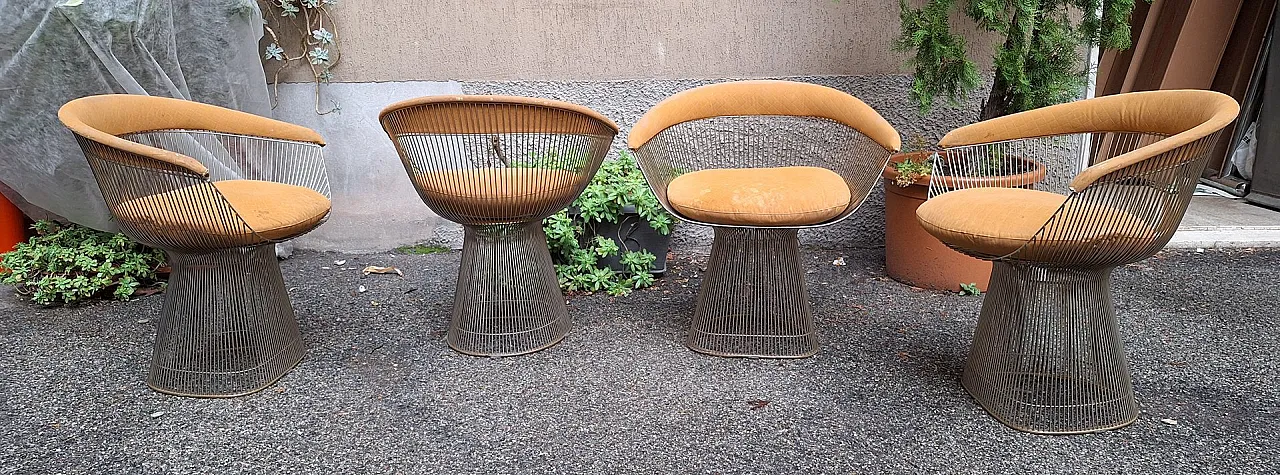 Sedie modello 1715 di Warren Platner per Knoll, anni '70, set di 4 3