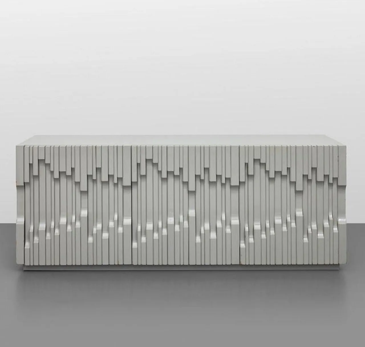 Sideboard Norman Model in White by Luciano Frigerio Wood for Frigerio Di Desio, 1960s 18