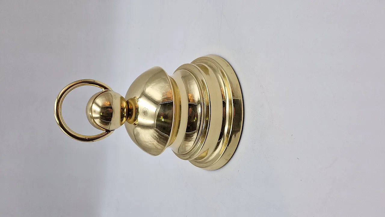 Brass doorstop by Luigi Caccia Dominioni for Azucena, 1950s 1