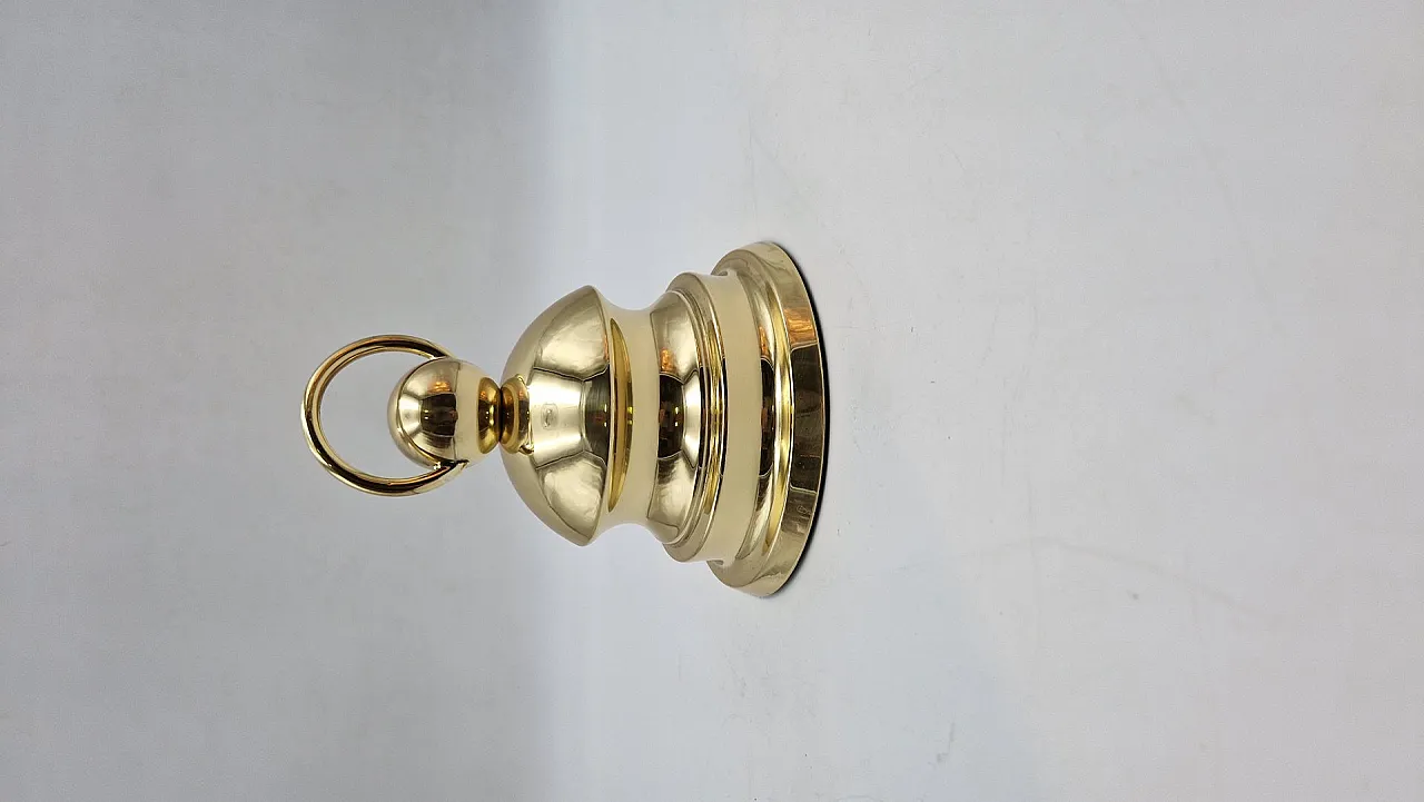 Brass doorstop by Luigi Caccia Dominioni for Azucena, 1950s 2