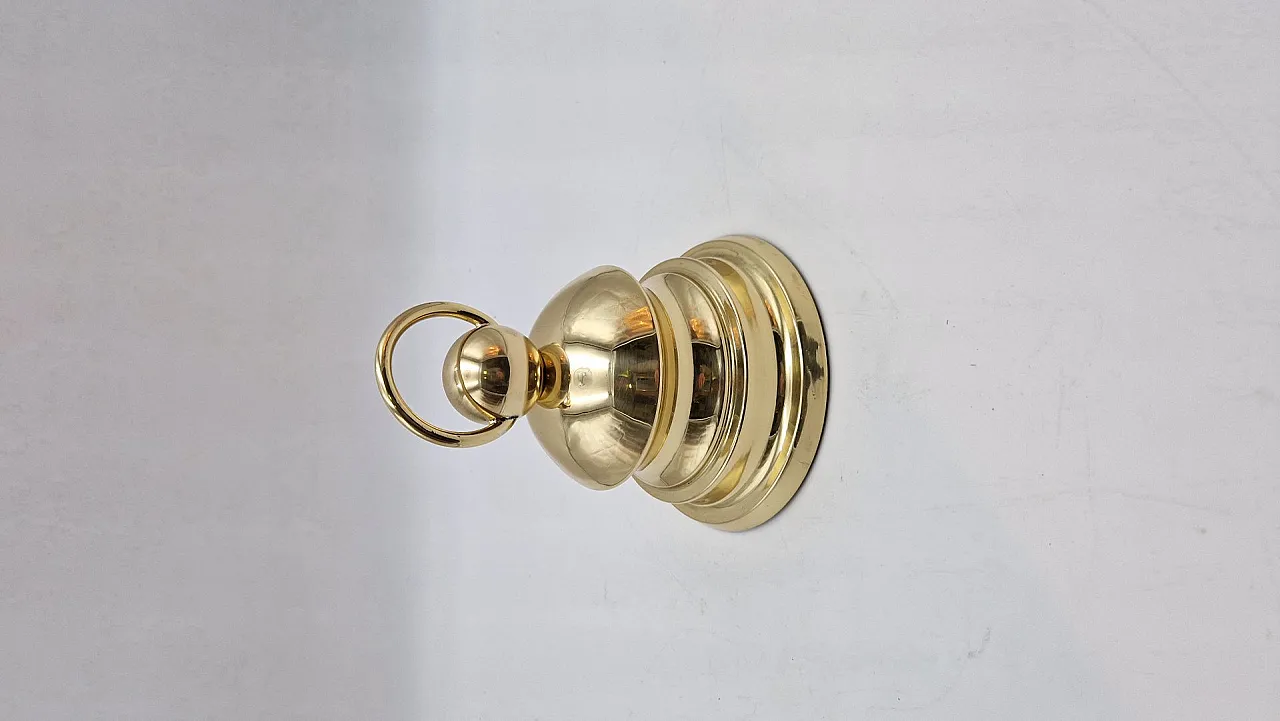 Brass doorstop by Luigi Caccia Dominioni for Azucena, 1950s 3