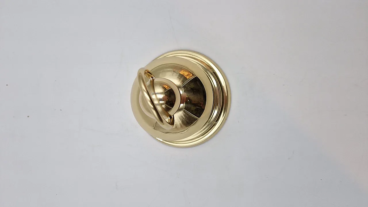 Brass doorstop by Luigi Caccia Dominioni for Azucena, 1950s 6