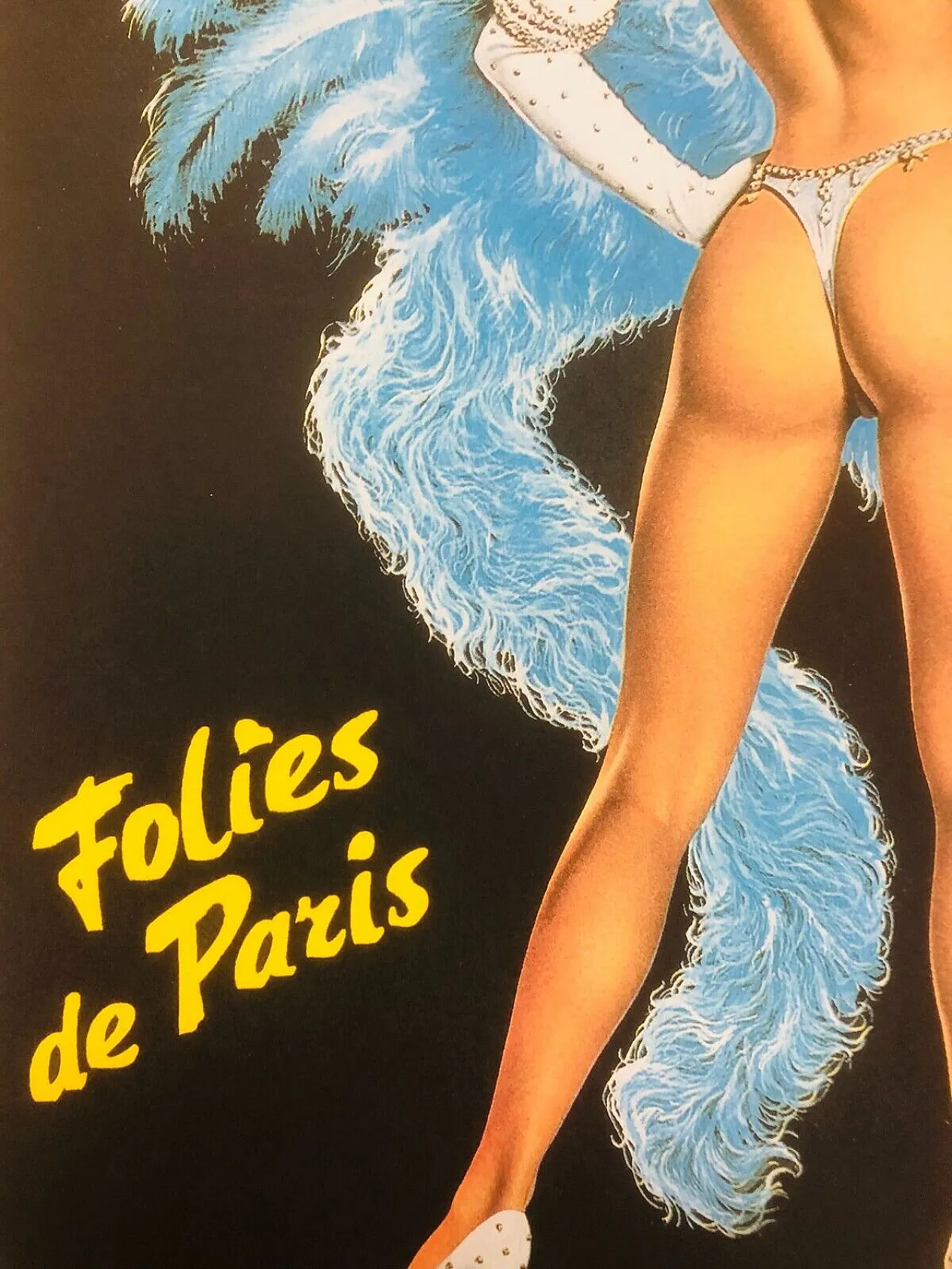 Alain Aslan, Folies Berger, poster on linen backing, 1980s 4