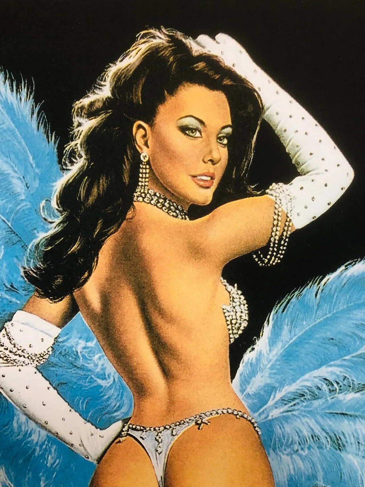 Alain Aslan, Folies Berger, poster on linen backing, 1980s 5