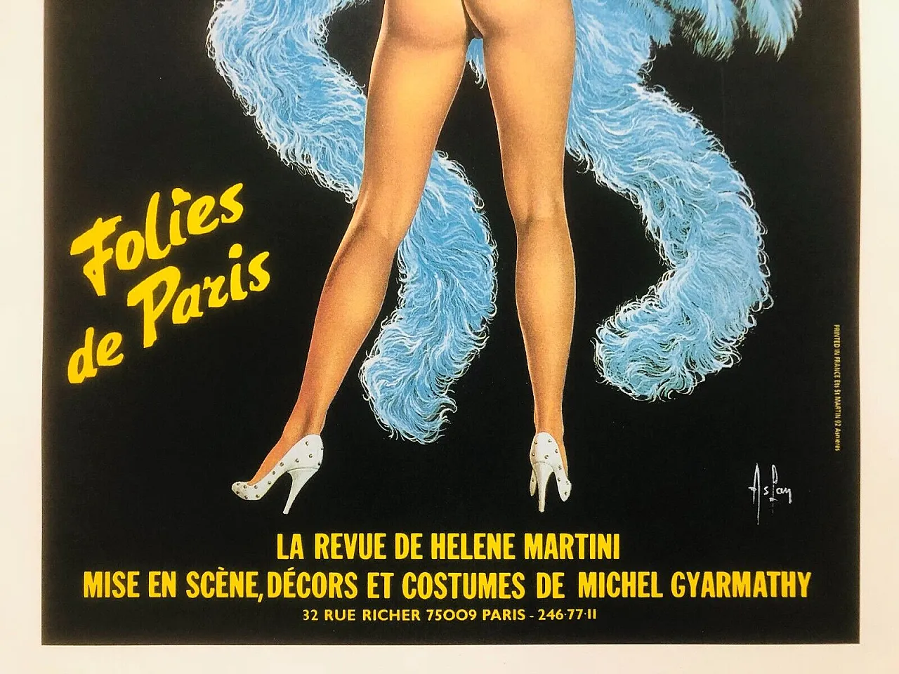 Alain Aslan, Folies Berger, poster on linen backing, 1980s 8