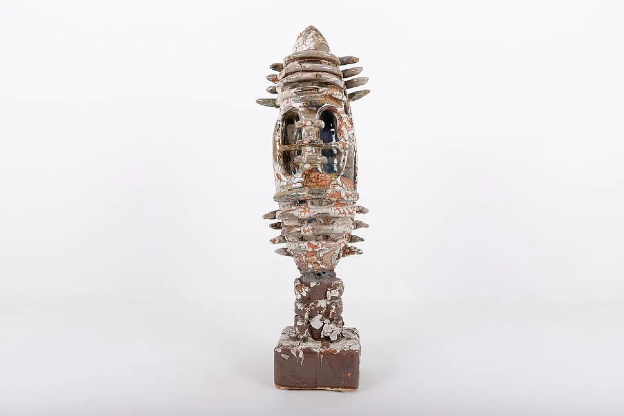 Scultura siciliana in ceramica smaltata, anni '90 1