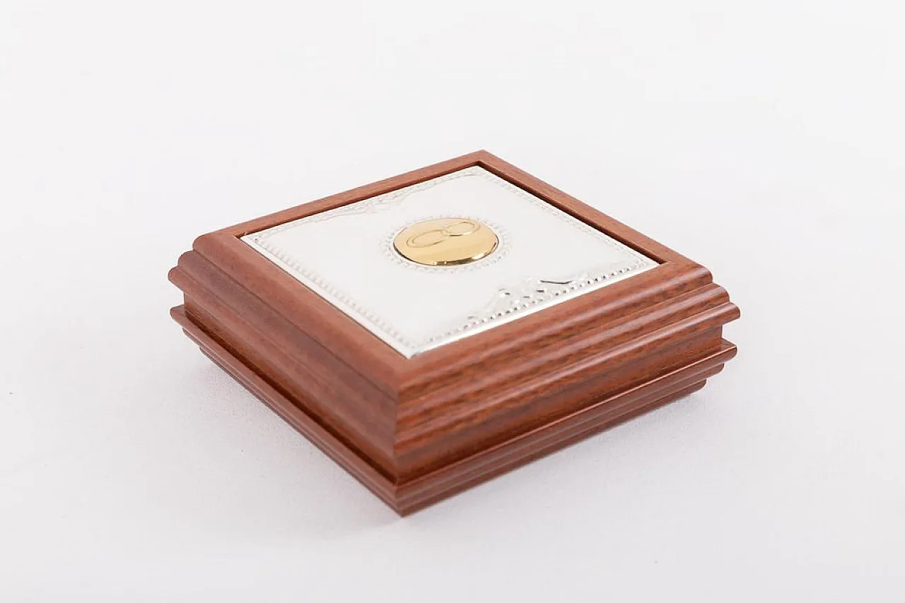 Silver jewelry box by Lilian Austin, 1990s 2