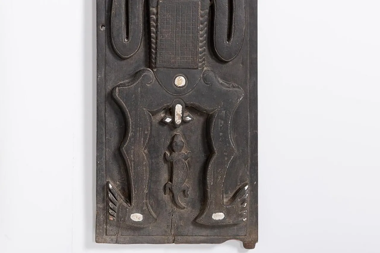 Pair of African art wood panels, mid-20th century 8