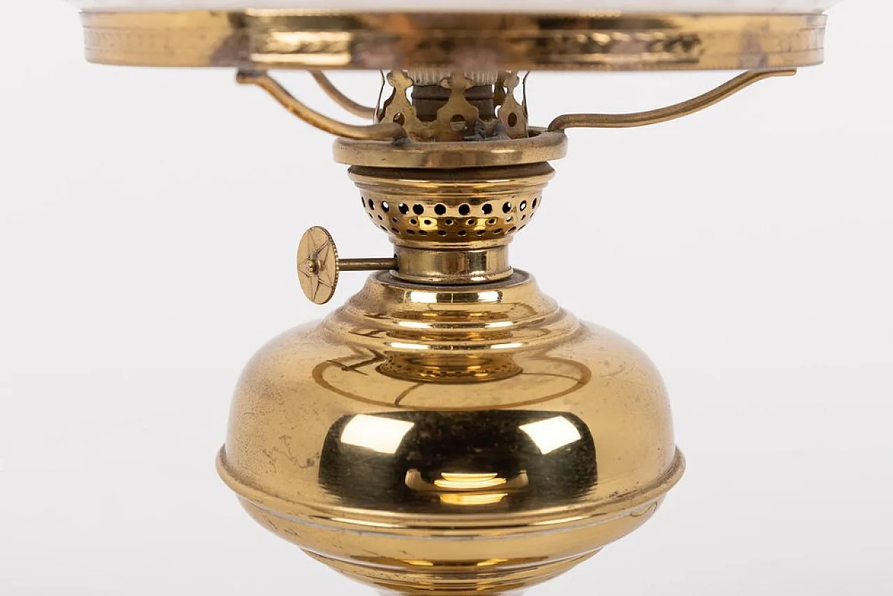 Lampada da tavolo Mid-Century in ottone, anni '50 4