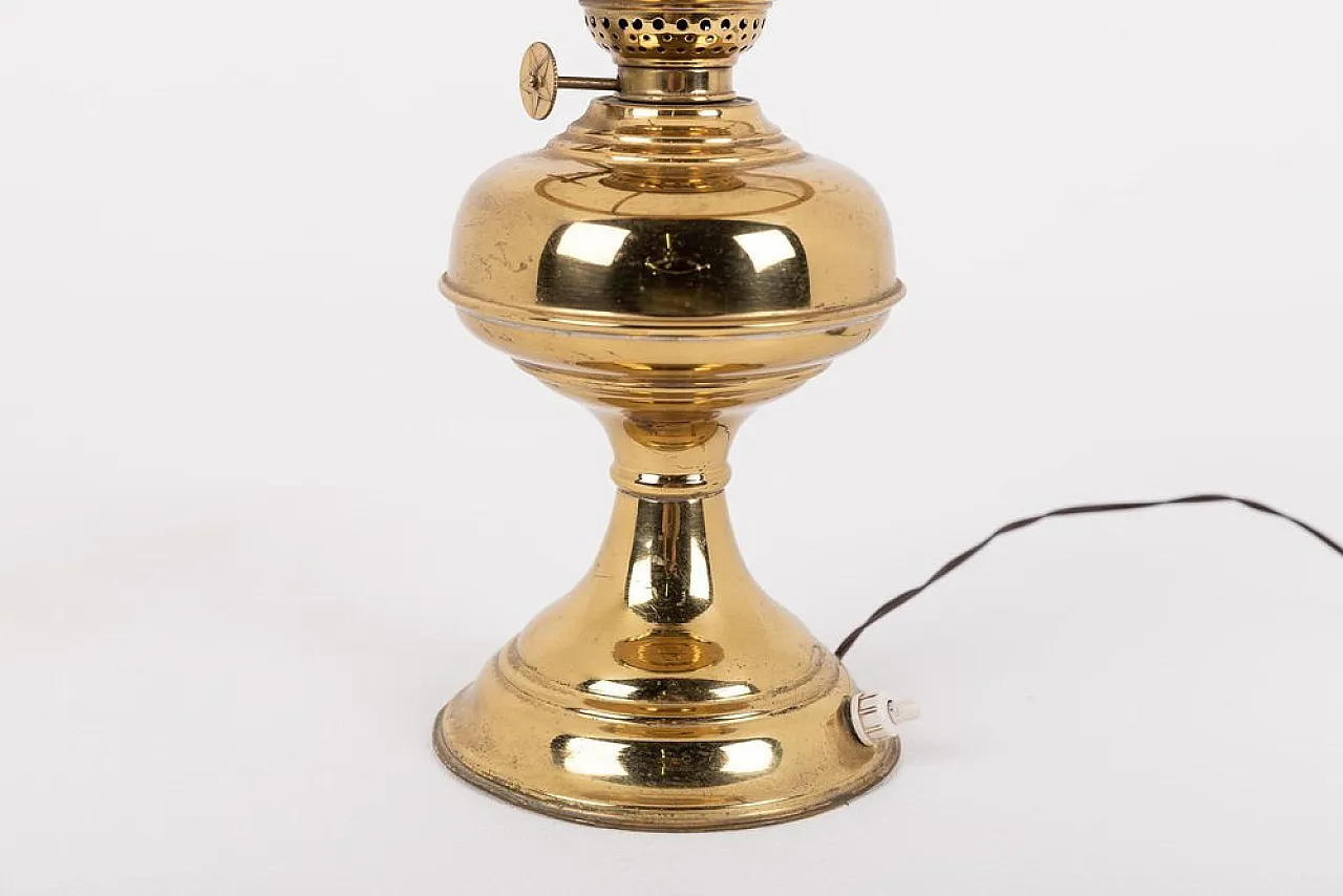 Lampada da tavolo Mid-Century in ottone, anni '50 5