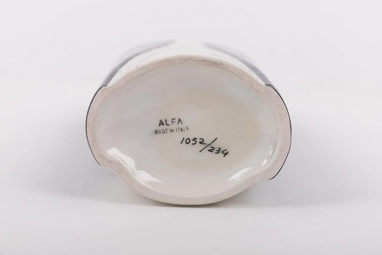 Glazed ceramic vase by Alfa, 1980s 5