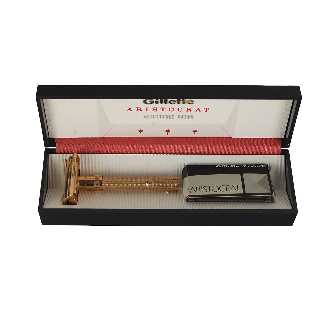 Rasoio Gillette Aristocrat con custodia, anni '60 1