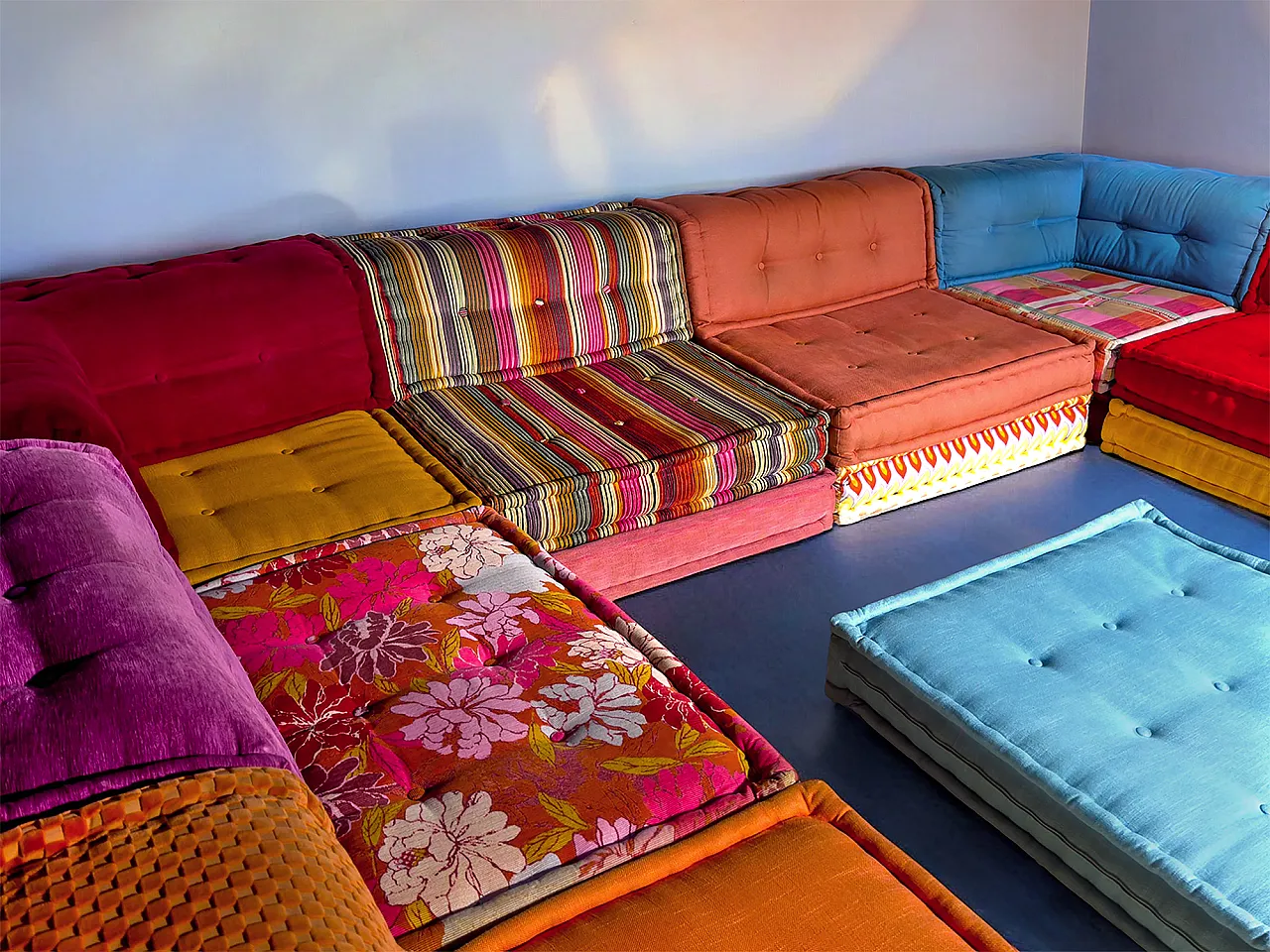 Modular Sofa Mah Jong by Kenzo & Missoni for Roche Bobois, set of 25 p 7