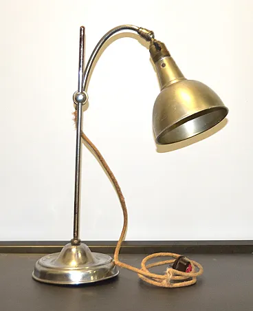 Lampada industriale da tavolo, primi '900