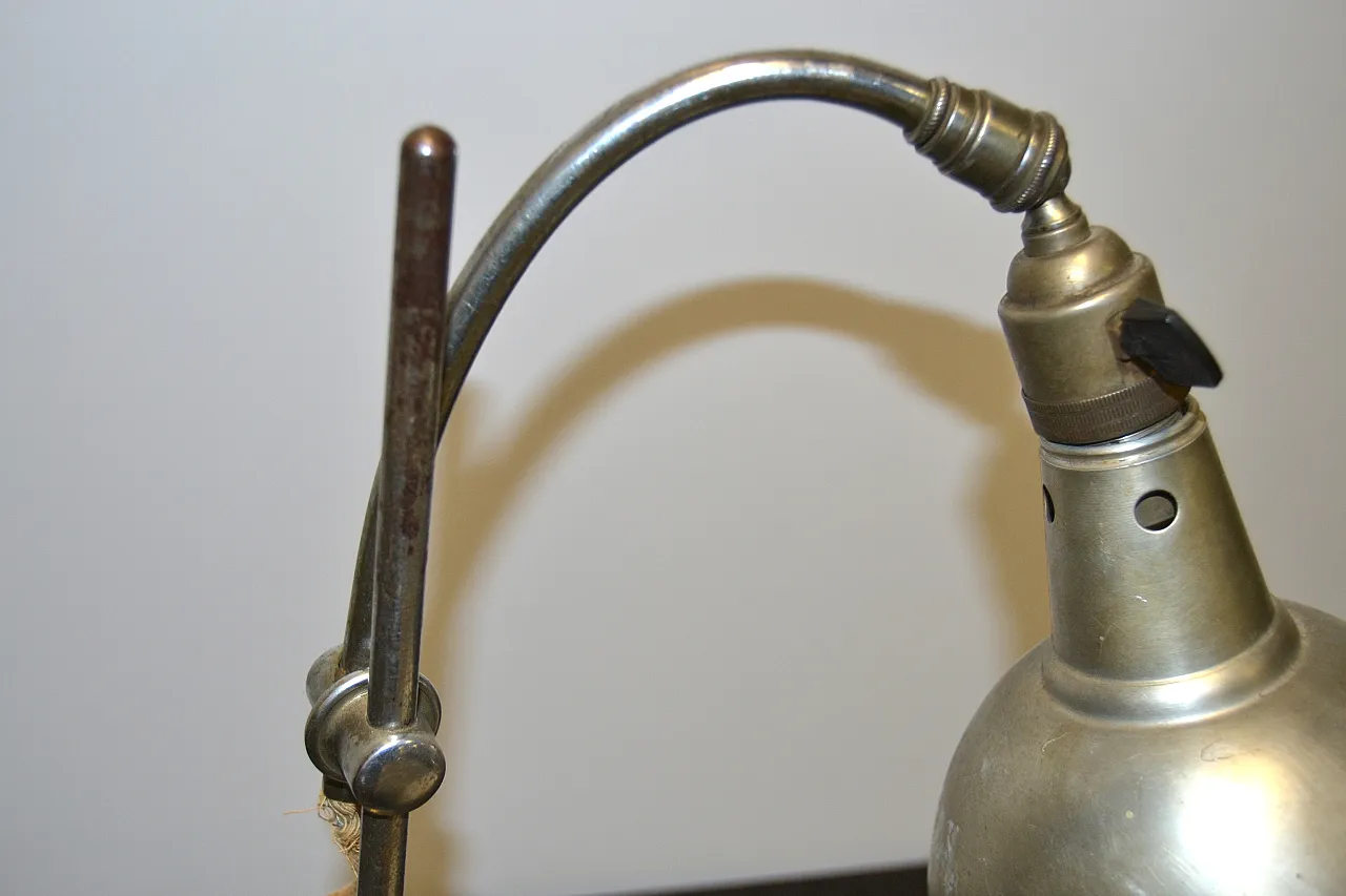 Lampada industriale da tavolo, primi '900 5