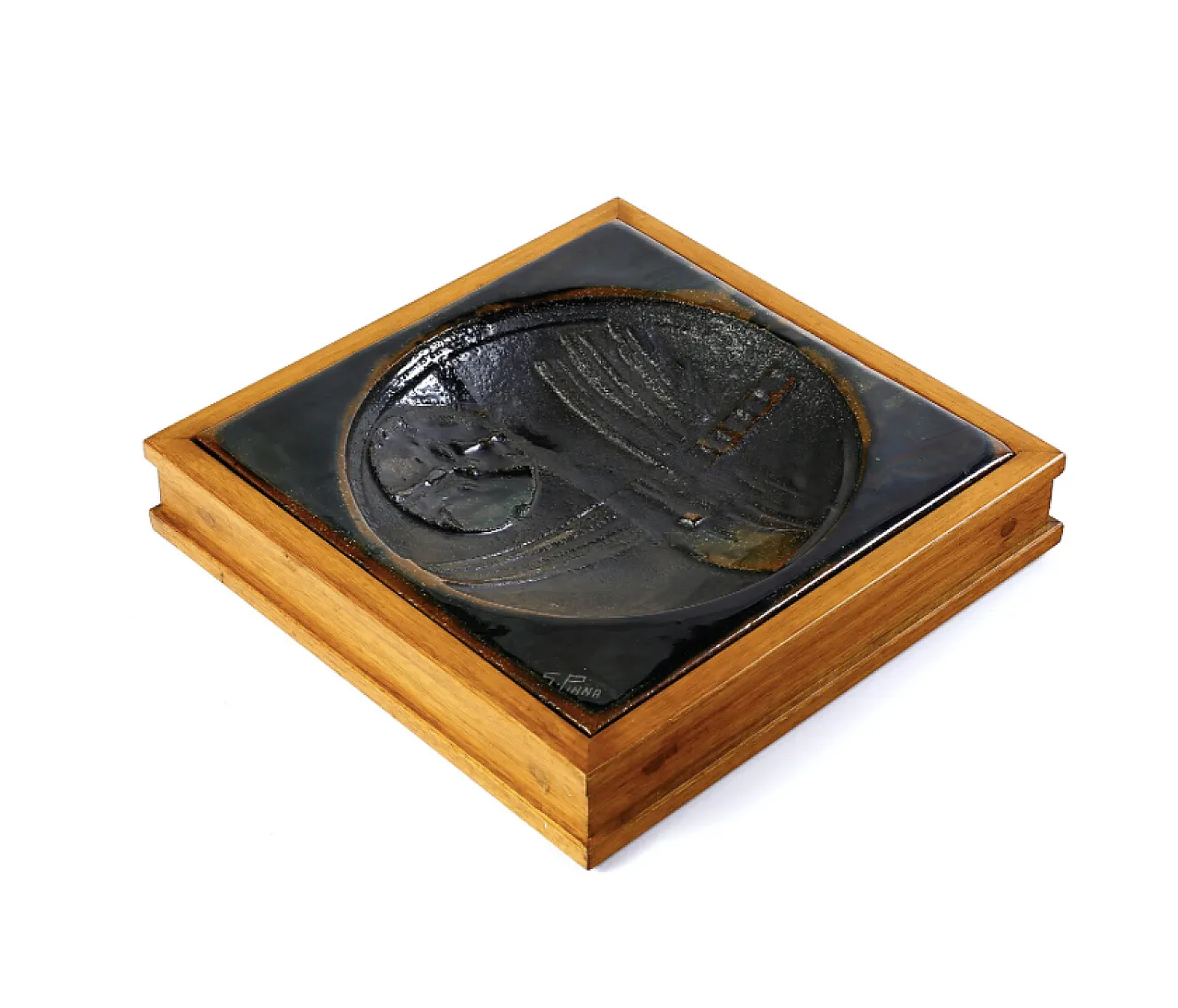 Ceramic centerpiece by Gianni Pinna, 70s 1