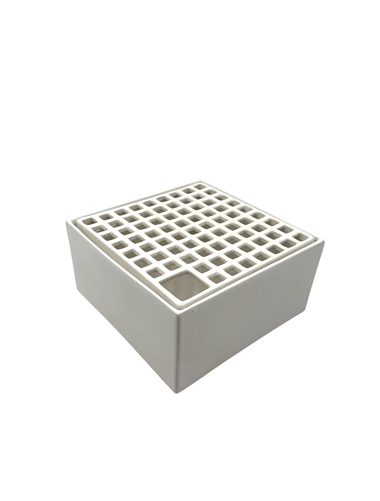 White Space Age Mod. Ikebana C Ceramic Vase by Studio Opi, 70s 9