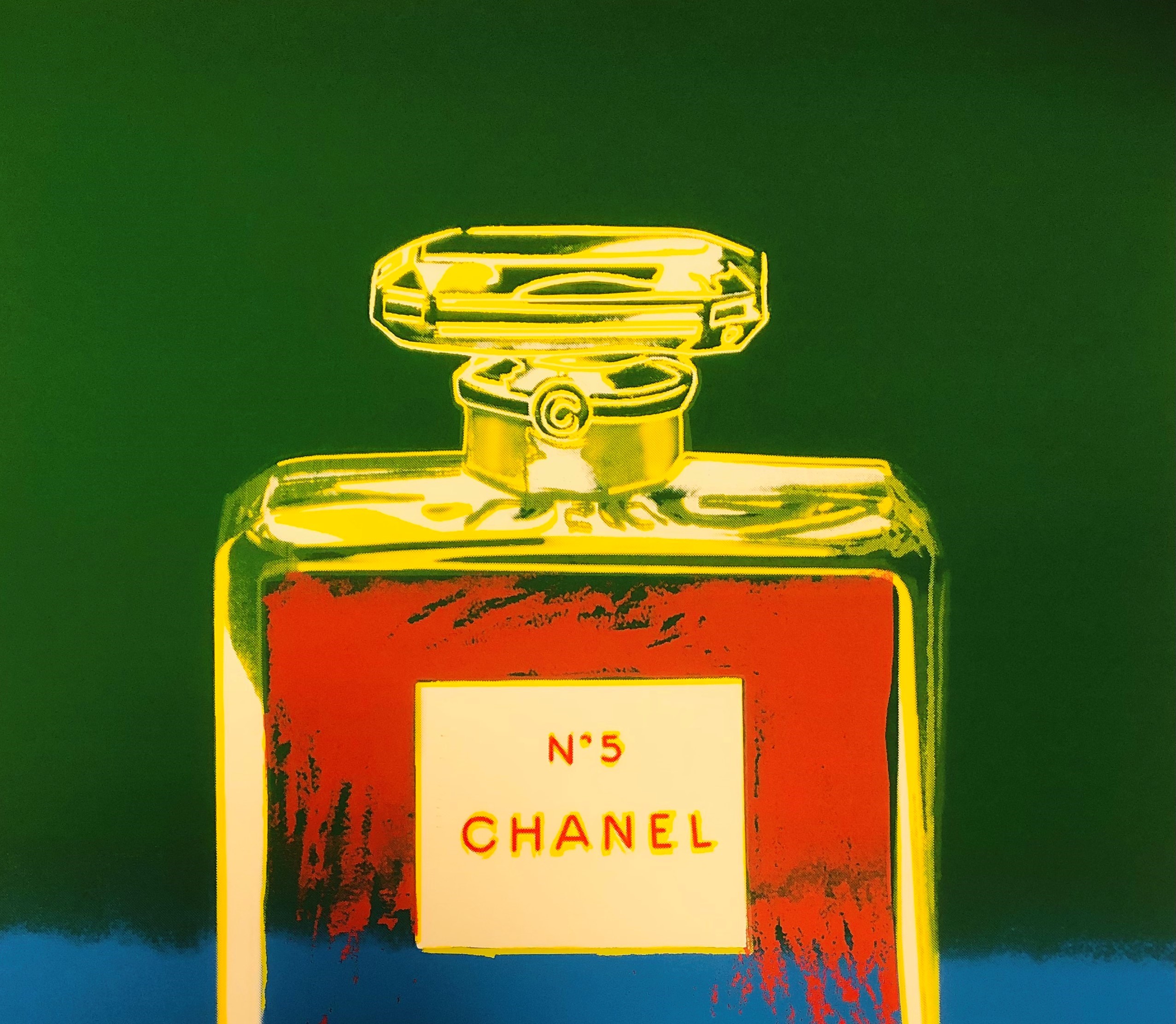 Andy Warhol, 1997 - CHANEL N.5 (Blue-Green) - Silkscreen Print