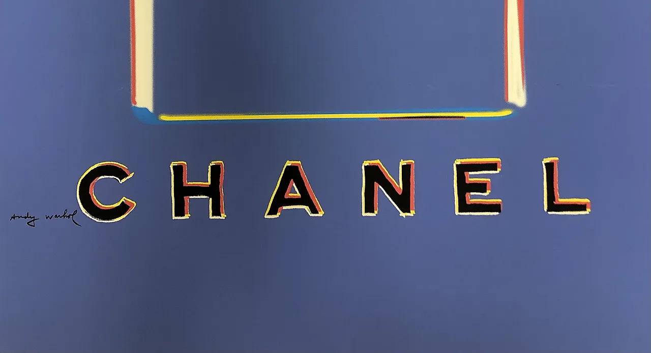 Andy Warhol, 1997 - CHANEL N.5 (Purple-Black) - Silkscreen Print - cm 99 x 69 4