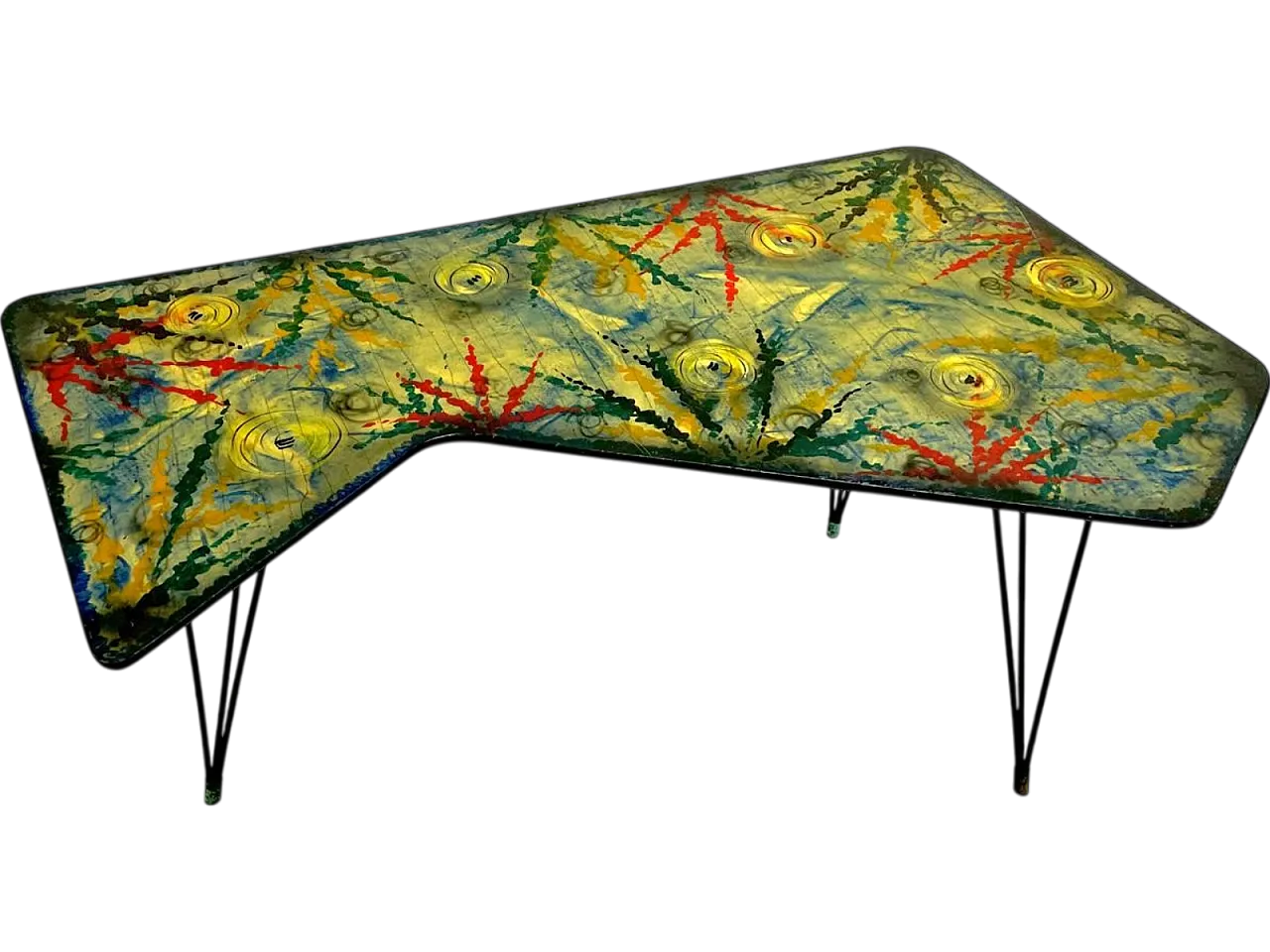 Tavolino con decorazioni, anni ’50 7