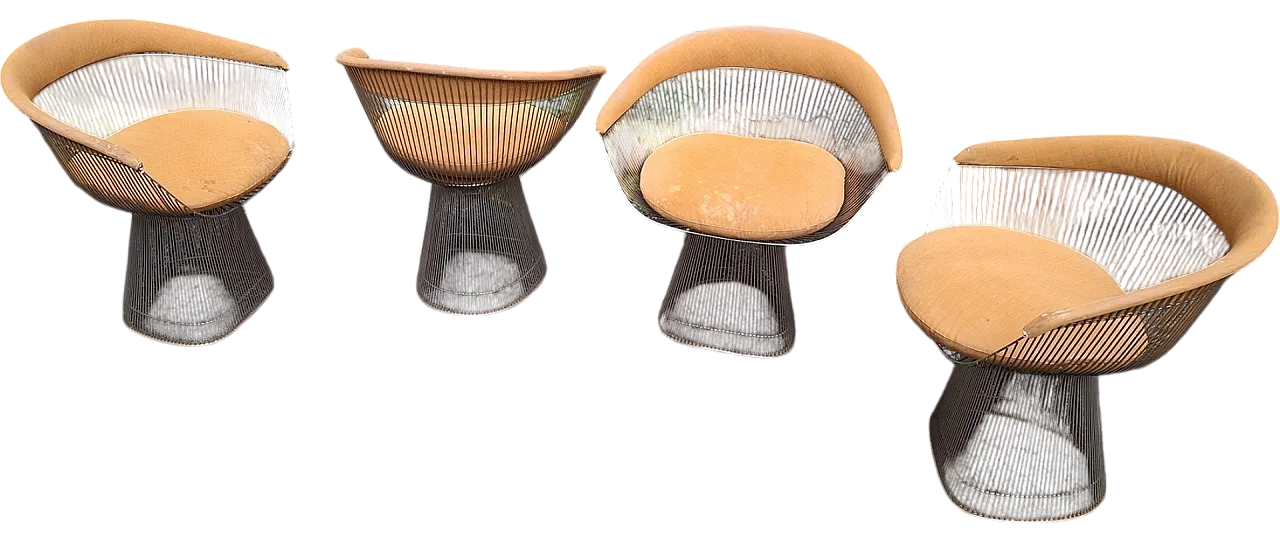 Sedie modello 1715 di Warren Platner per Knoll, anni '70, set di 4 9