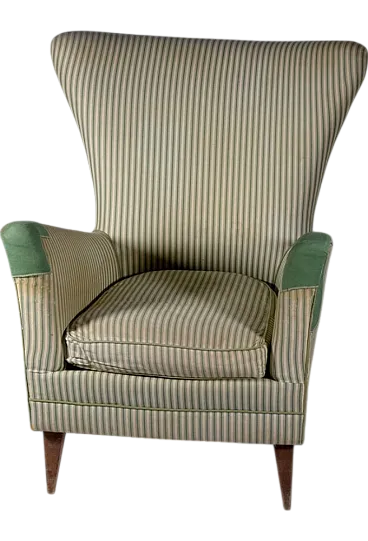Armchair with Wooden Feet, 1960s