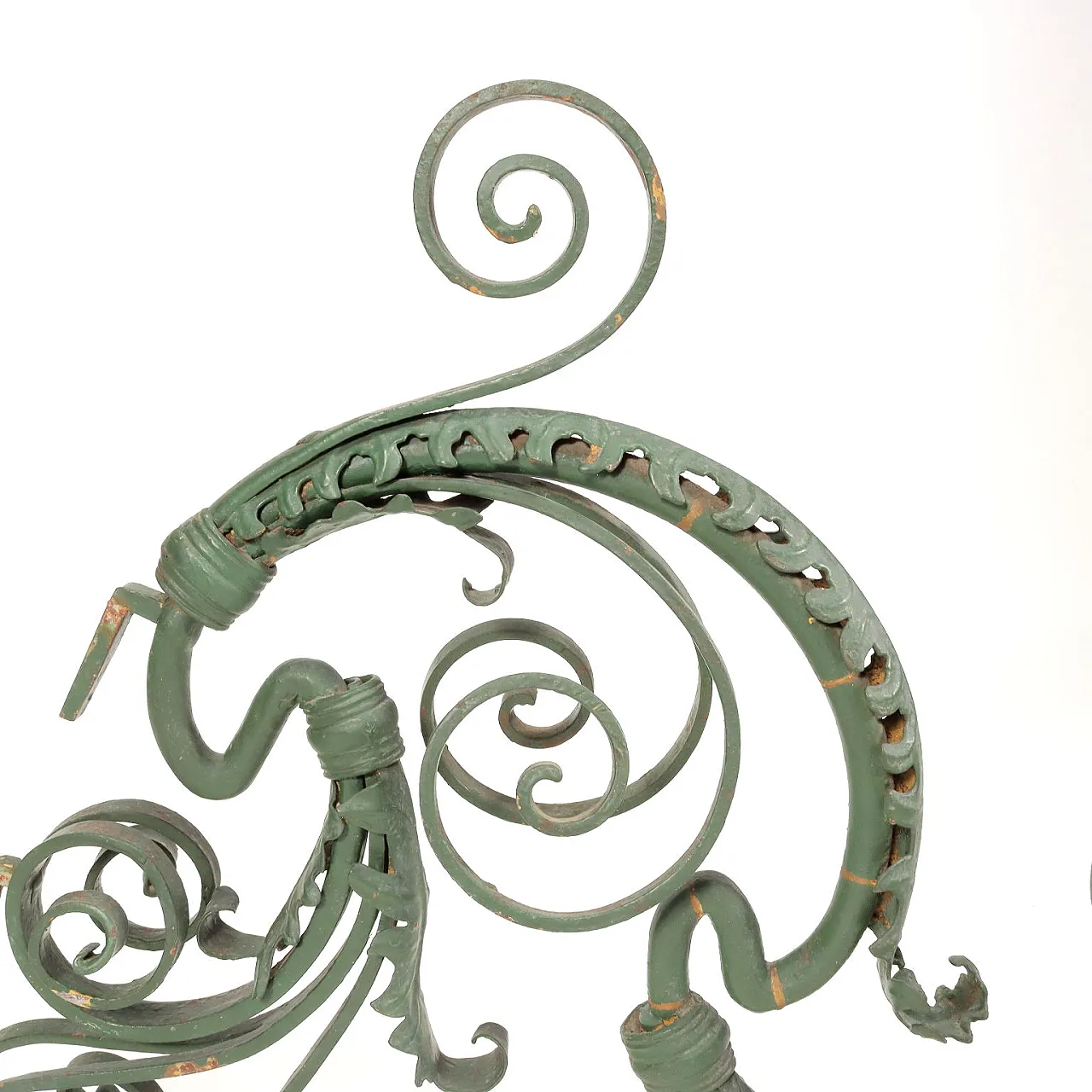 Coppia di applique decorate con motivi fitomorfi in stile liberty, del '800 5