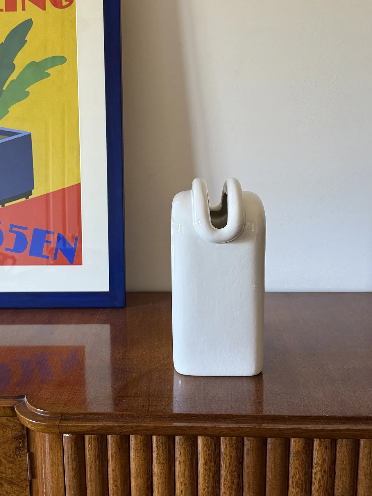 Sergio Asti, Modern Ceramic Vase, Gabbianelli Italy ca. 1970 5