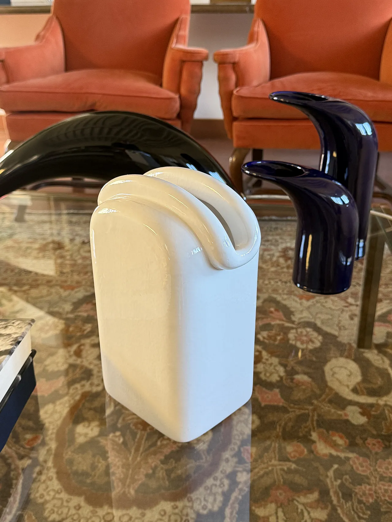 Sergio Asti, Modern Ceramic Vase, Gabbianelli Italy ca. 1970 7