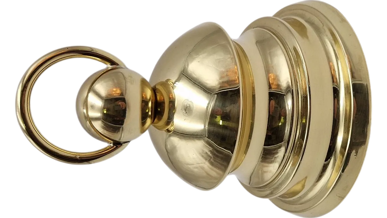 Brass doorstop by Luigi Caccia Dominioni for Azucena, 1950s 7