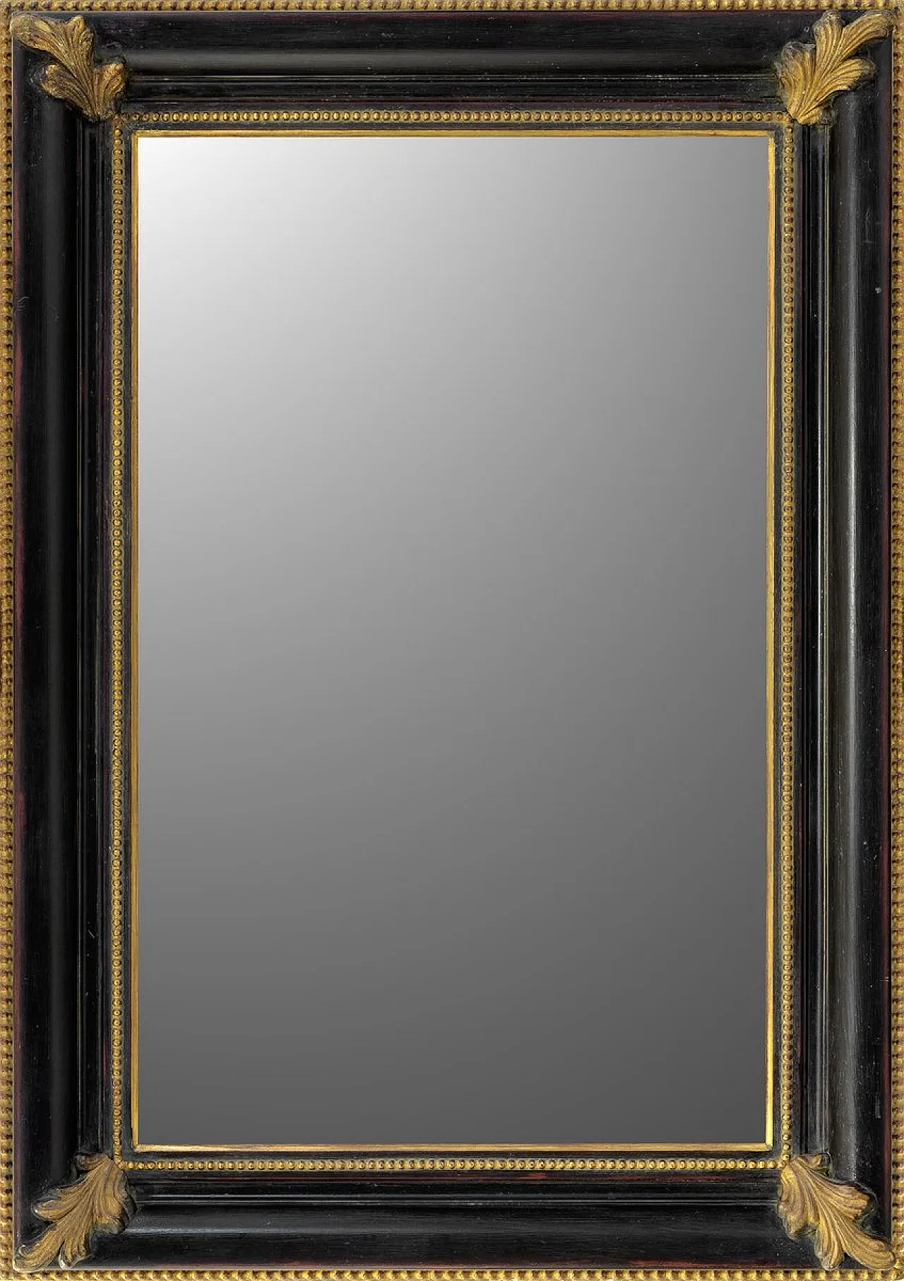 Salvator ebony and gold wall mirror, 1980s 1