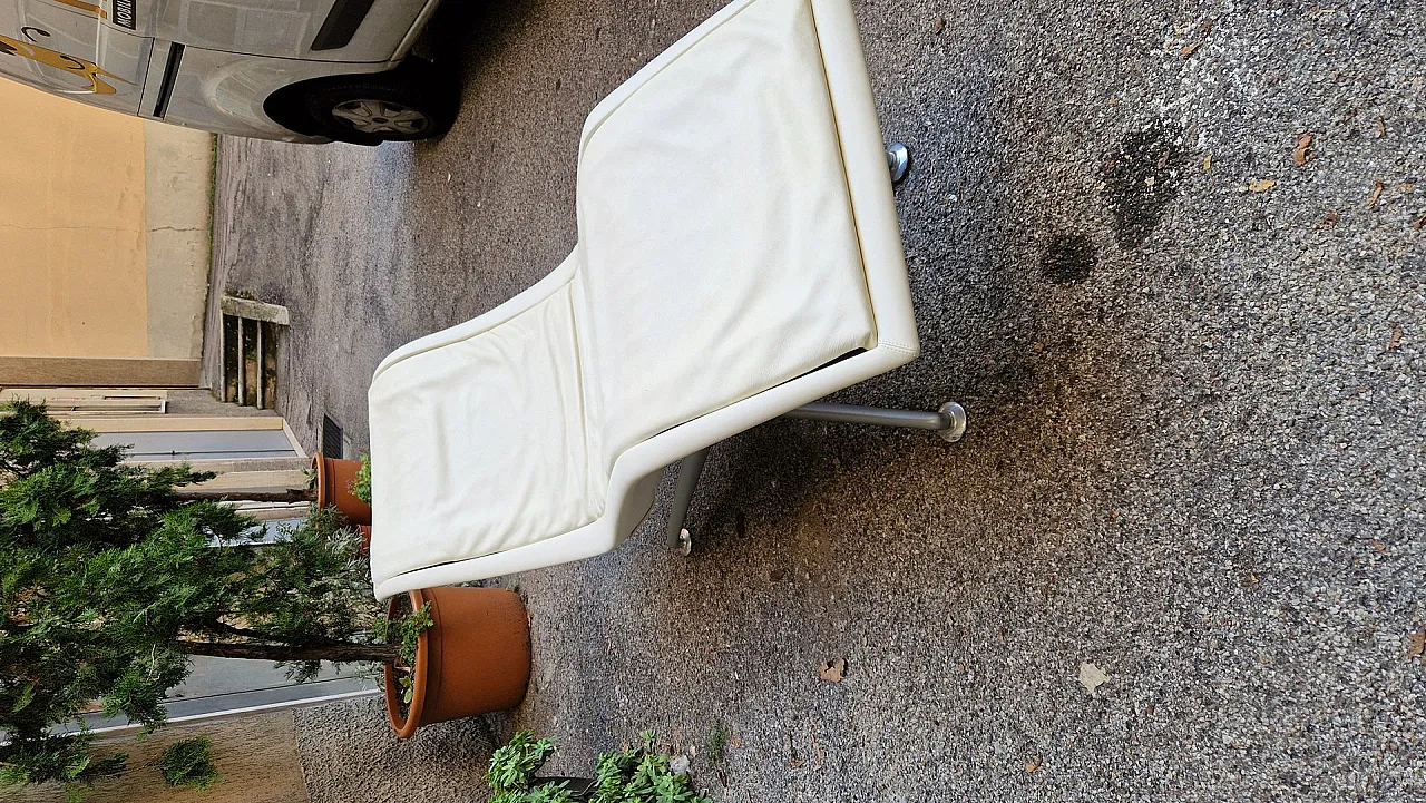 Chaise longue Larus Massage in pelle di Poltrona Frau, anni 2000 2