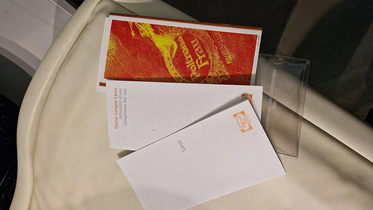 Chaise longue Larus Massage in pelle di Poltrona Frau, anni 2000 6