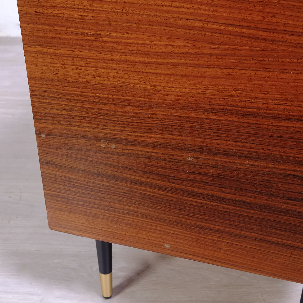 Wood TV stand cabinet attributed to Vittorio Dassi, 1960s 40