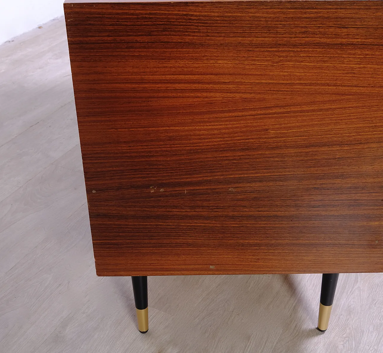Wood TV stand cabinet attributed to Vittorio Dassi, 1960s 41