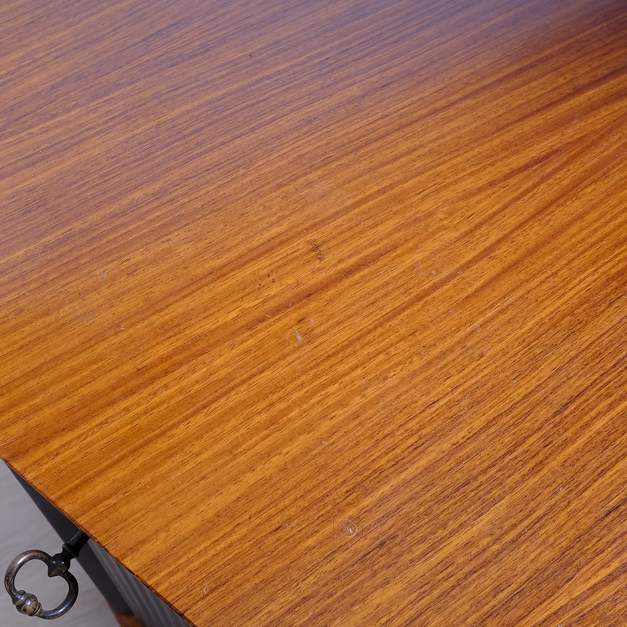 Wood TV stand cabinet attributed to Vittorio Dassi, 1960s 43