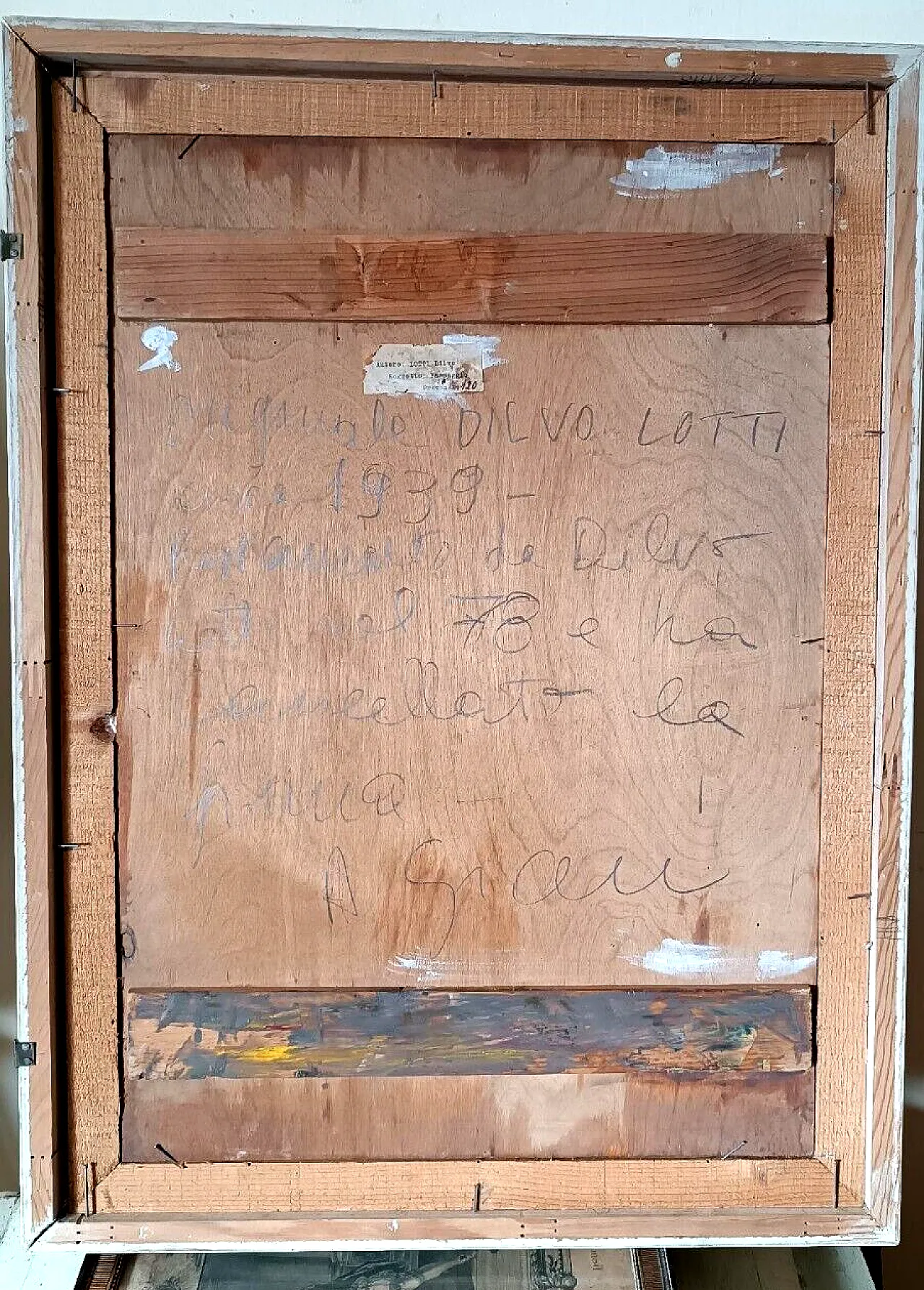 Landscape by Dilvo Lotti, oil on panel, 1930s 13