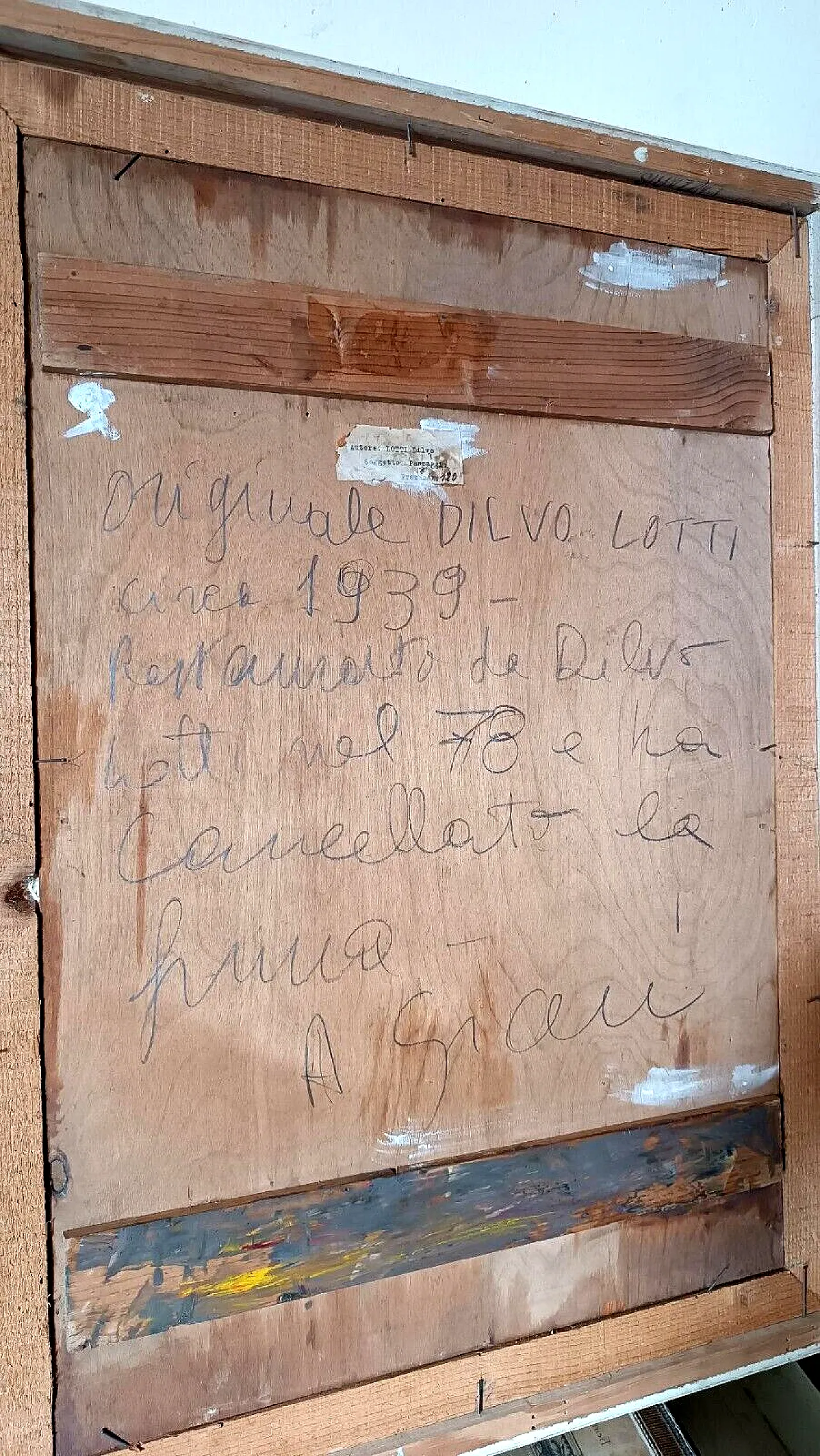 Landscape by Dilvo Lotti, oil on panel, 1930s 15