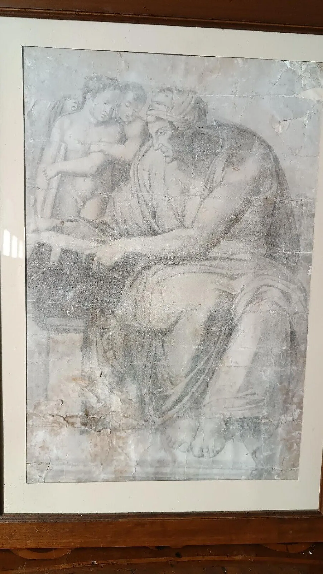 Disegno Michelangiolesco a matita, '700 3
