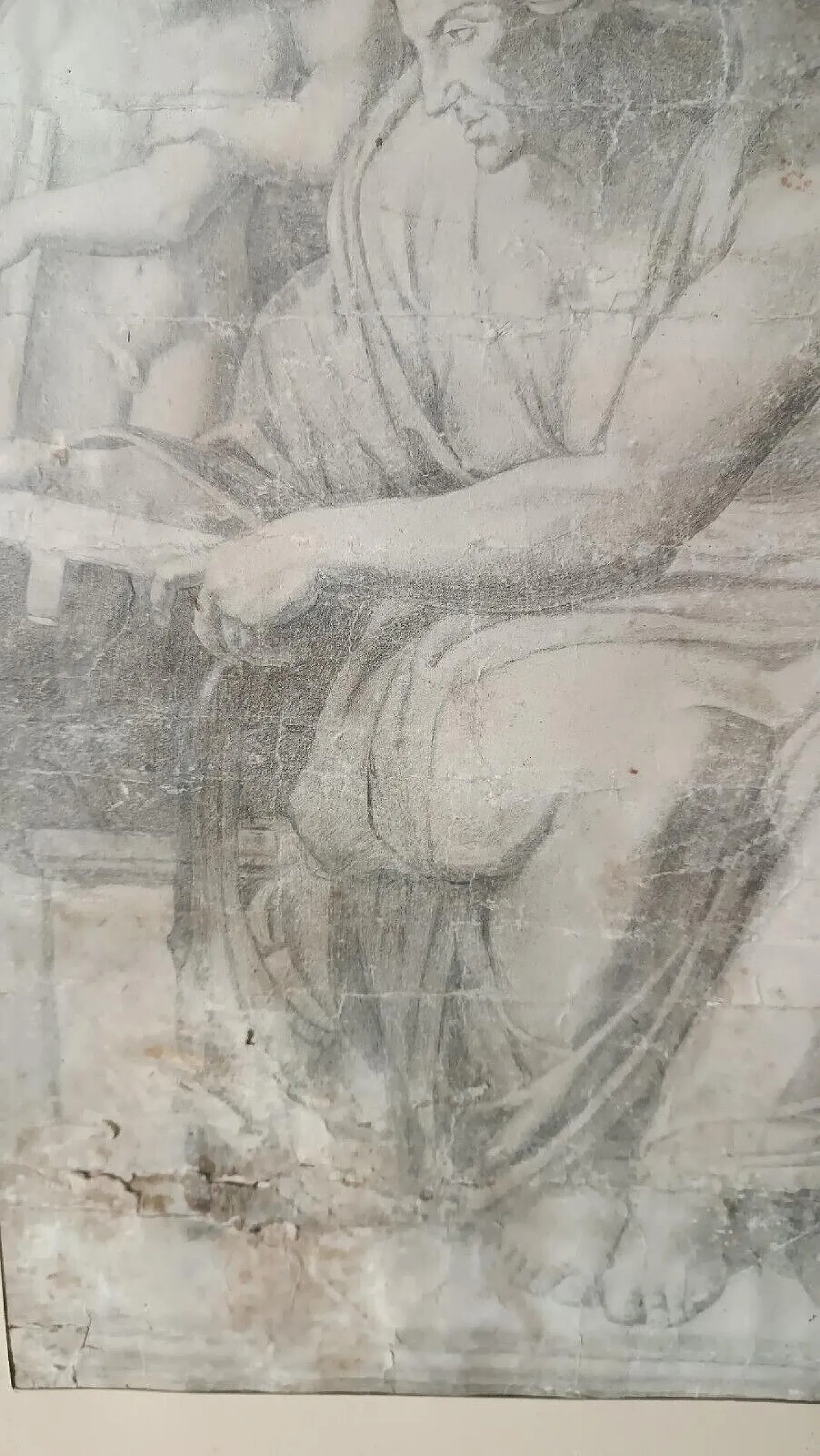 Disegno Michelangiolesco a matita, '700 6