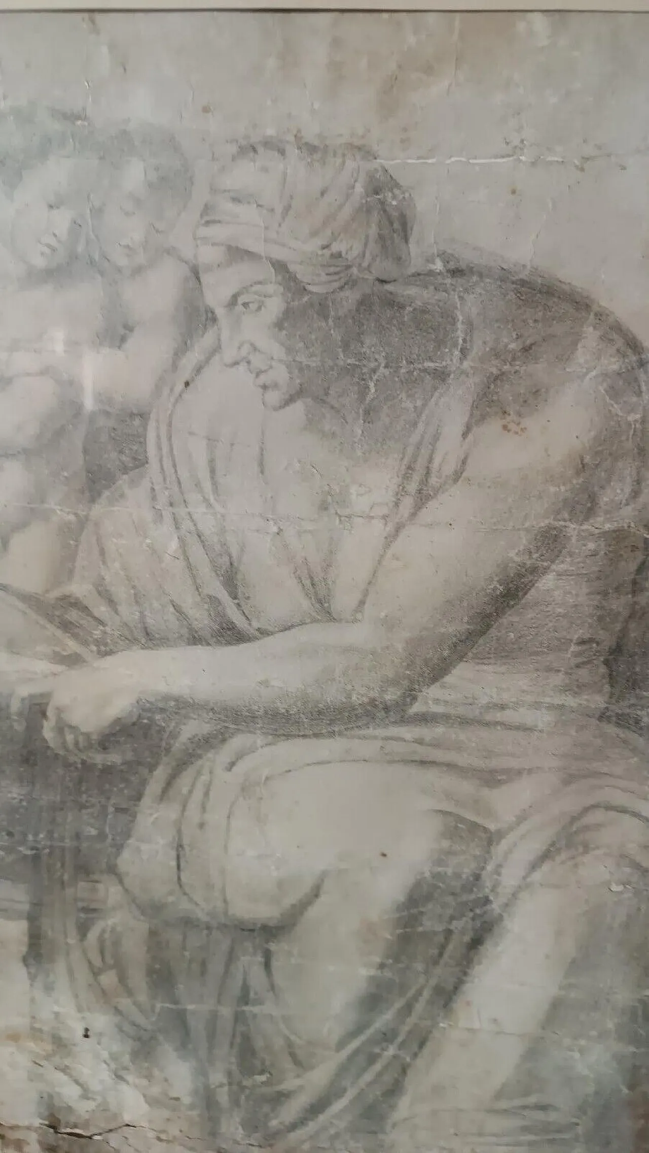 Disegno Michelangiolesco a matita, '700 9